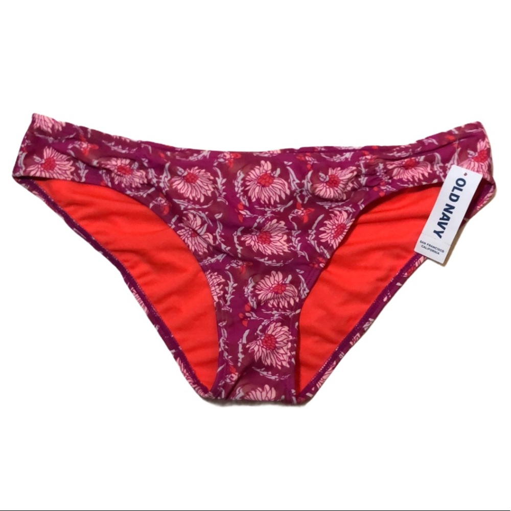 Old Navy Pink Paisley Bikini Swim Bottom XS NEW